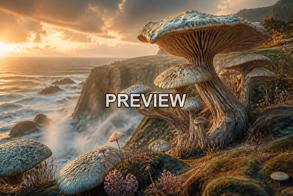 Fantasy Mushroom Worlds – 10 Desktop & Phone Wallpaper Bundle – preview 10