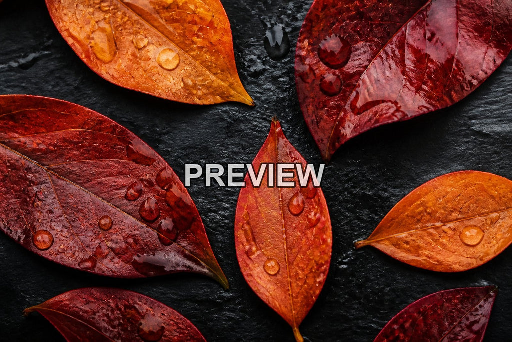 Abstract Autumn Leaves – 10 Desktop & Phone Wallpaper Bundle – preview 5