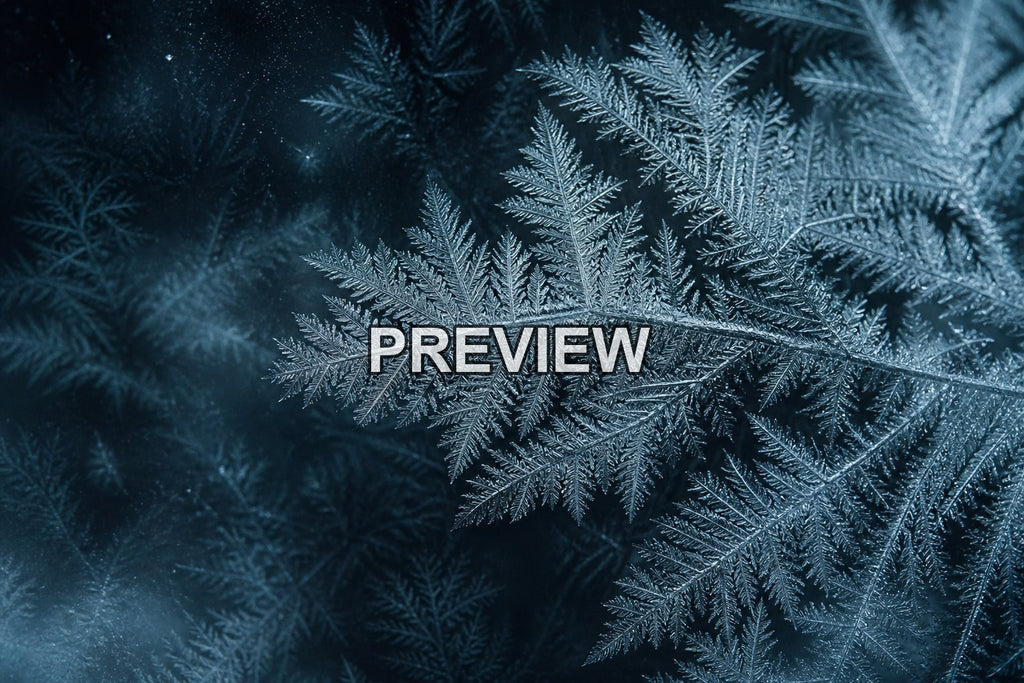 Macro Ice Flowers – 10 Desktop & Phone Wallpaper Bundle – preview 1