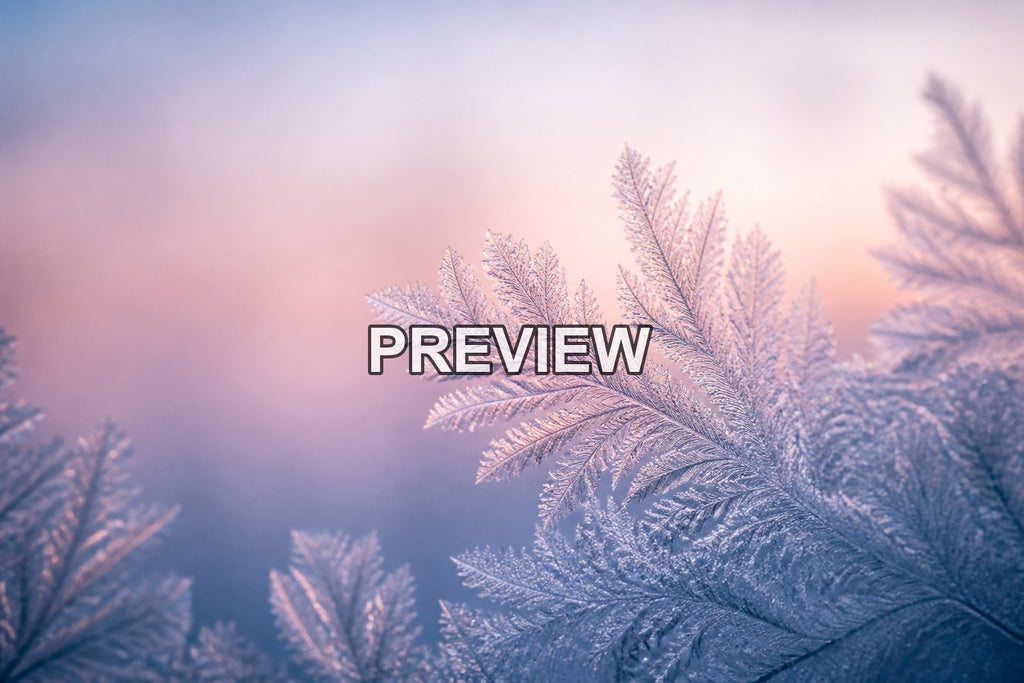 Macro Ice Flowers – 10 Desktop & Phone Wallpaper Bundle – preview 9
