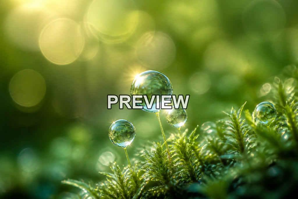 Macro Raindrops – 10 Desktop & Phone Wallpaper Bundle – preview 8