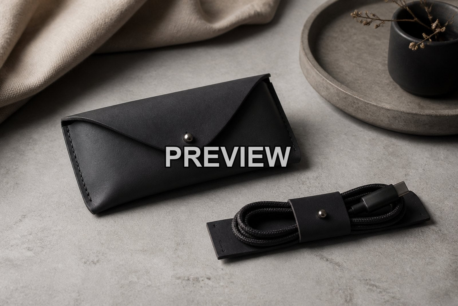 Unbranded Leather Goods Still Lifes – 10 Desktop & Phone Wallpaper Bundle – preview 7