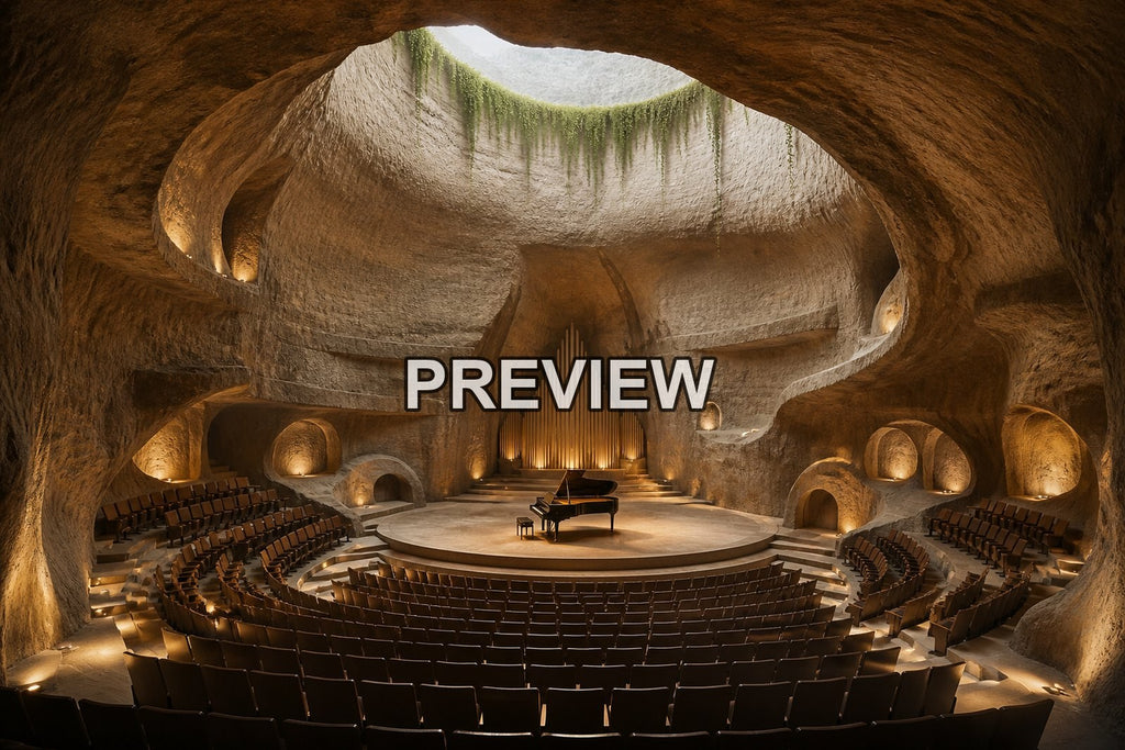 Futuristic Concert Halls – 10 Desktop & Phone Wallpaper Bundle – preview 6