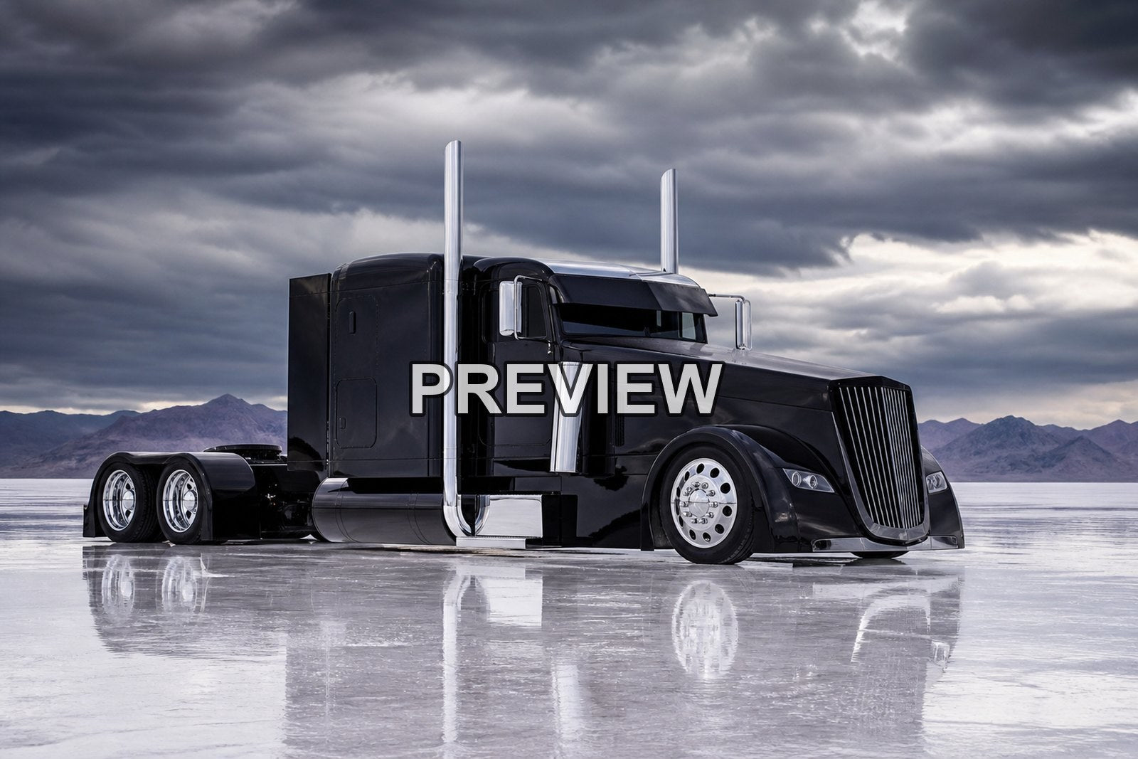 American Trucks on Desert Roads – 10 Desktop & Phone Wallpaper Bundle – preview 3