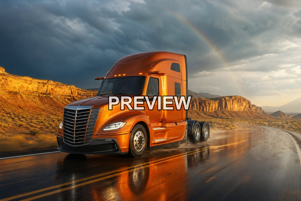 American Trucks on Desert Roads – 10 Desktop & Phone Wallpaper Bundle – preview 7