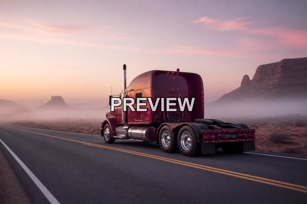 American Trucks on Desert Roads – 10 Desktop & Phone Wallpaper Bundle – preview 9