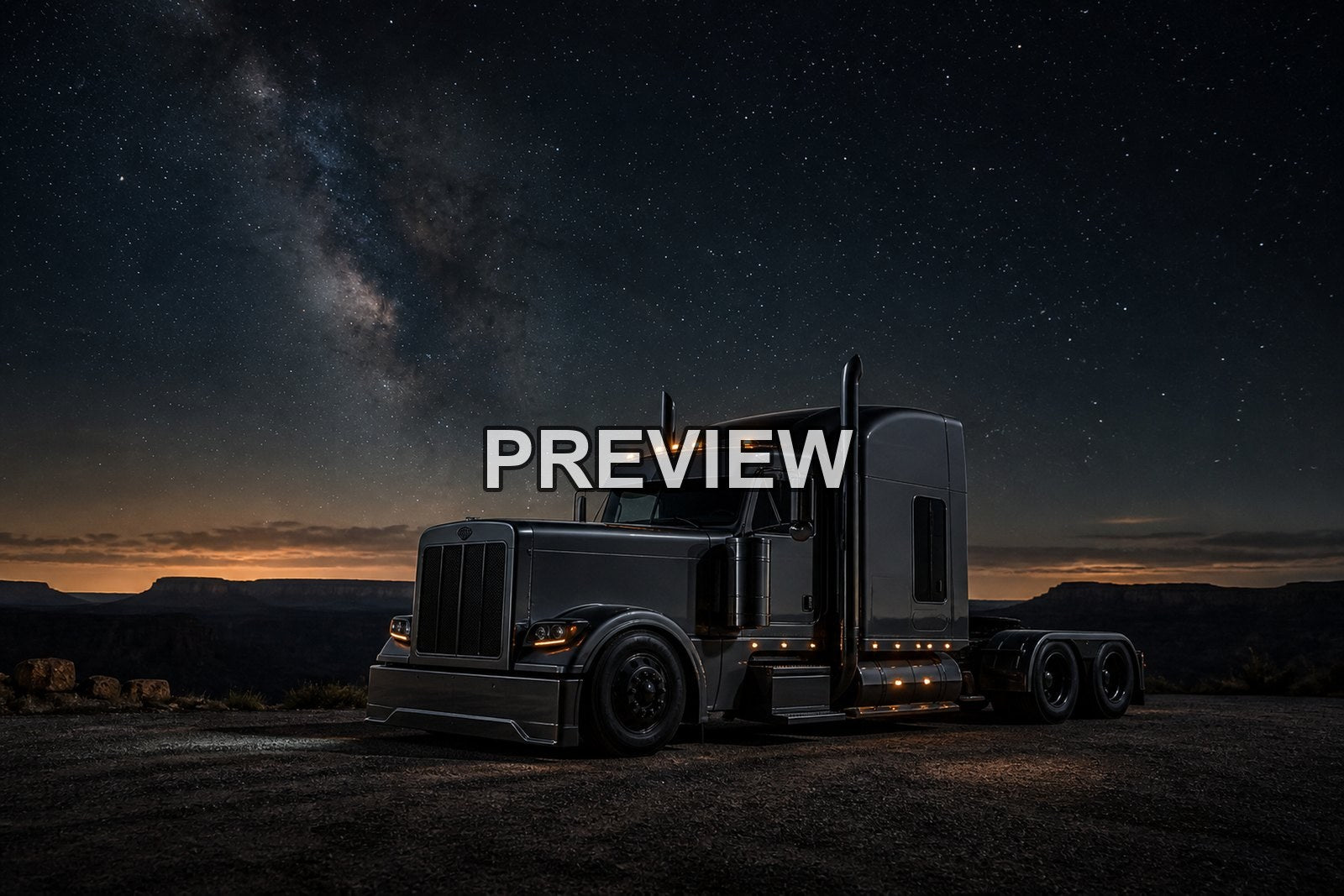 American Trucks on Desert Roads – 10 Desktop & Phone Wallpaper Bundle – preview 10