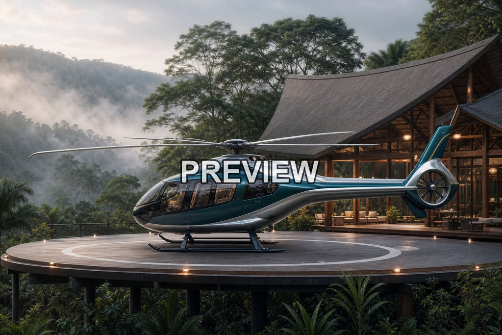 Fictional Helicopters – 10 Desktop & Phone Wallpaper Bundle – preview 3