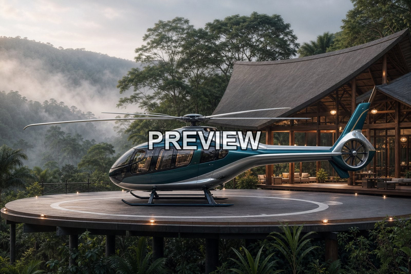 Fictional Helicopters – 10 Desktop & Phone Wallpaper Bundle – preview 3