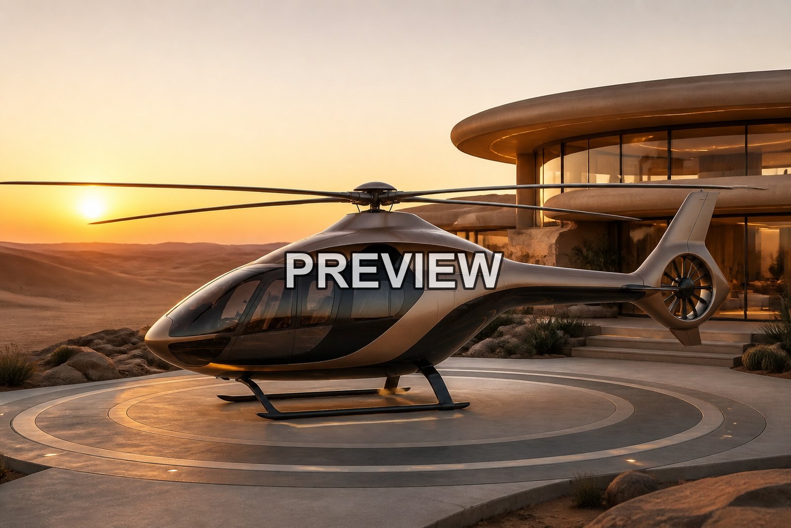 Fictional Helicopters – 10 Desktop & Phone Wallpaper Bundle – preview 5