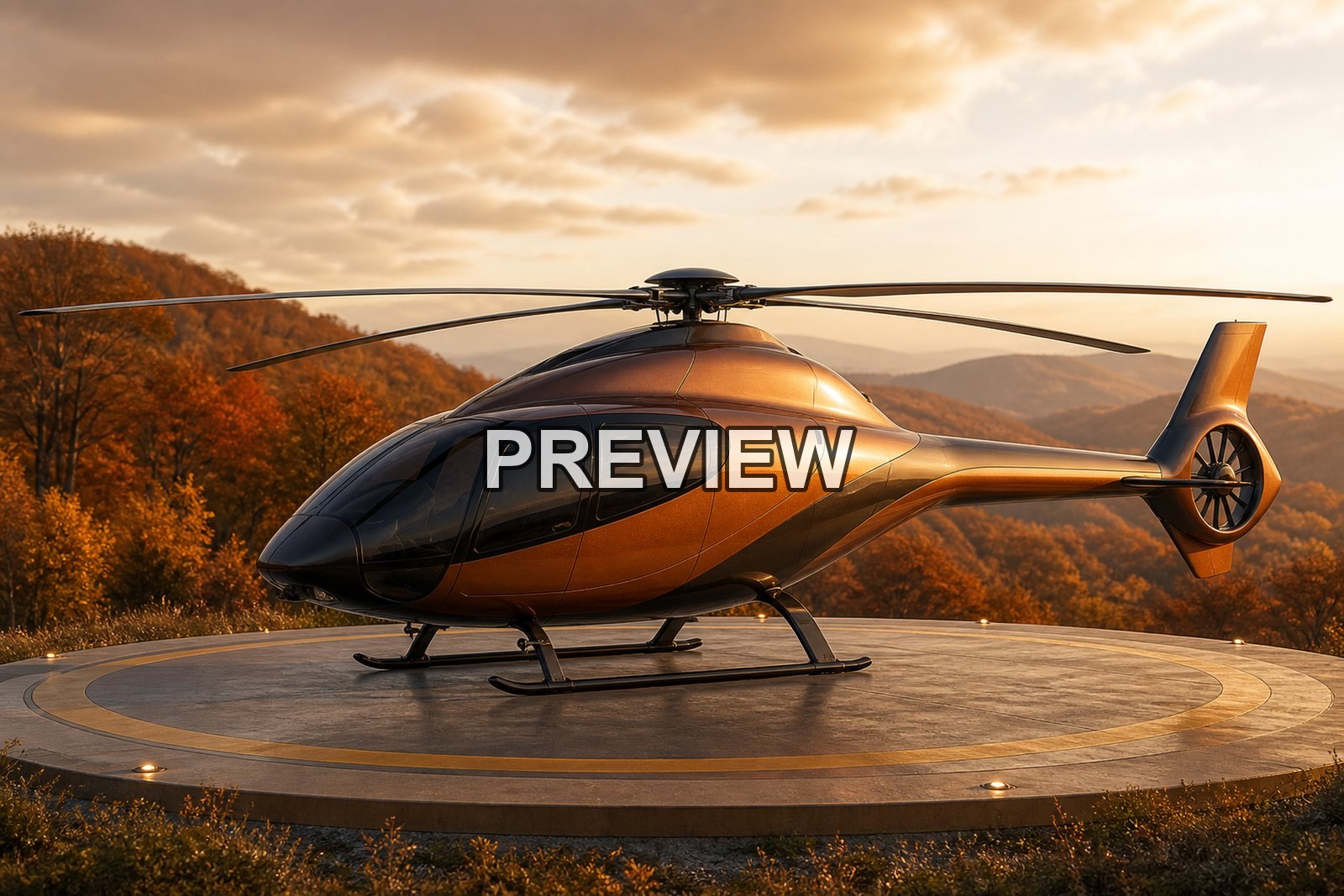 Fictional Helicopters – 10 Desktop & Phone Wallpaper Bundle – preview 7