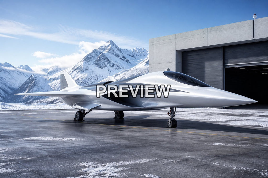 Unarmed Fighter Jet Concepts – 10 Desktop & Phone Wallpaper Bundle – preview 2
