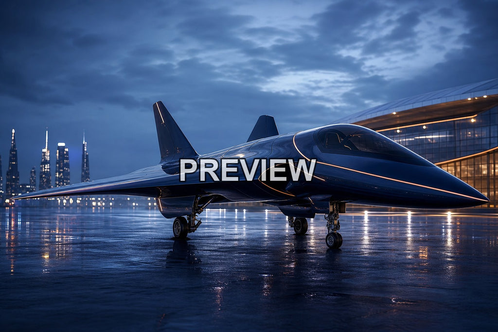 Unarmed Fighter Jet Concepts – 10 Desktop & Phone Wallpaper Bundle – preview 4