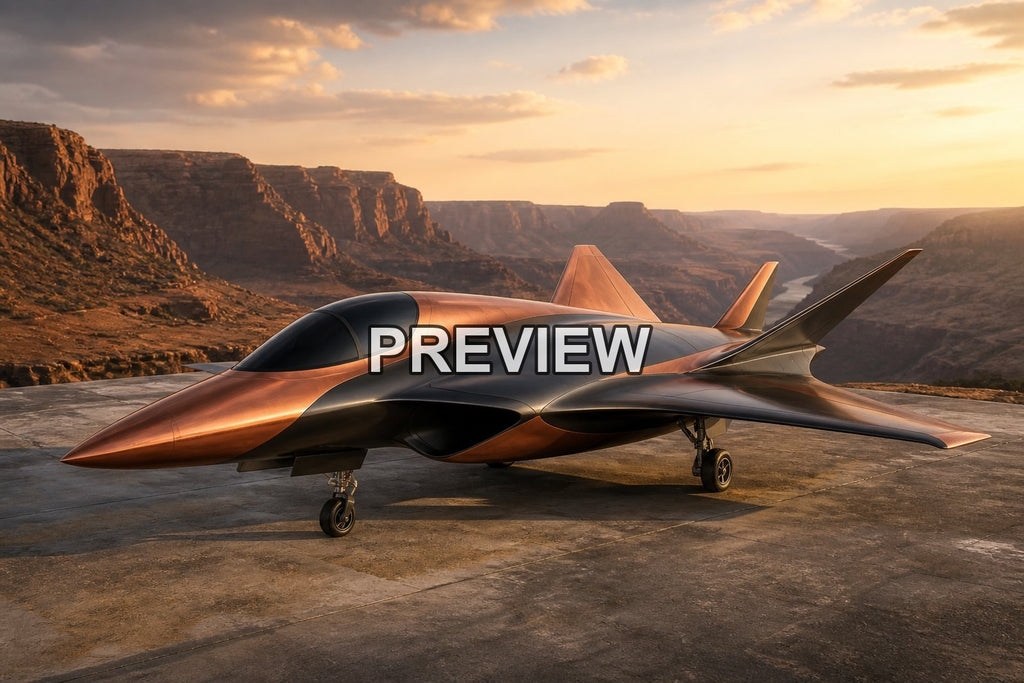 Unarmed Fighter Jet Concepts – 10 Desktop & Phone Wallpaper Bundle – preview 5