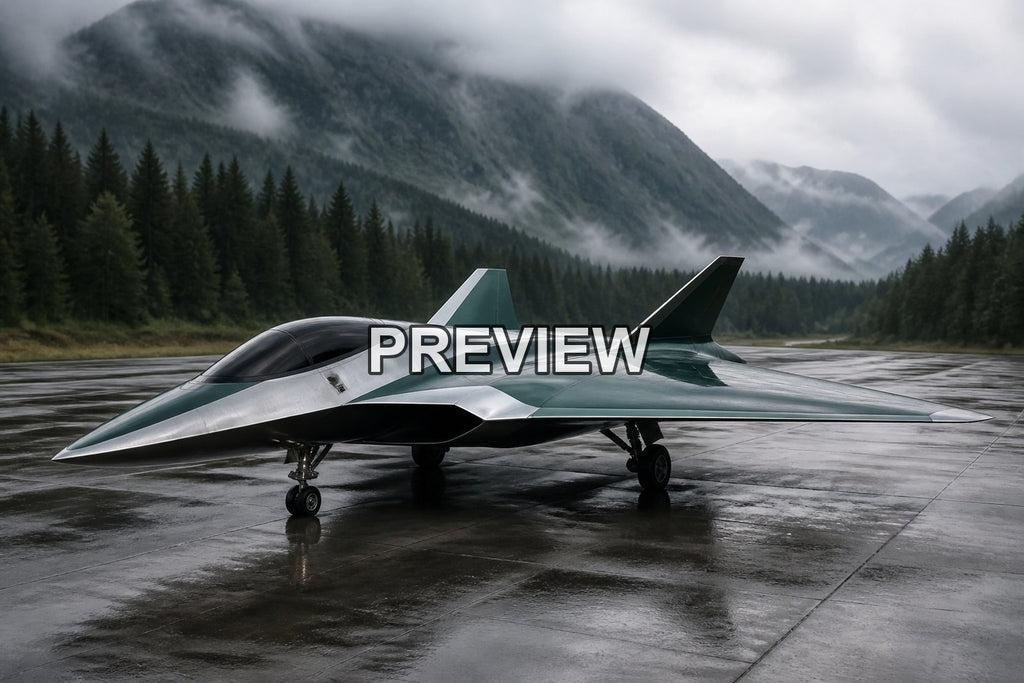 Unarmed Fighter Jet Concepts – 10 Desktop & Phone Wallpaper Bundle – preview 6