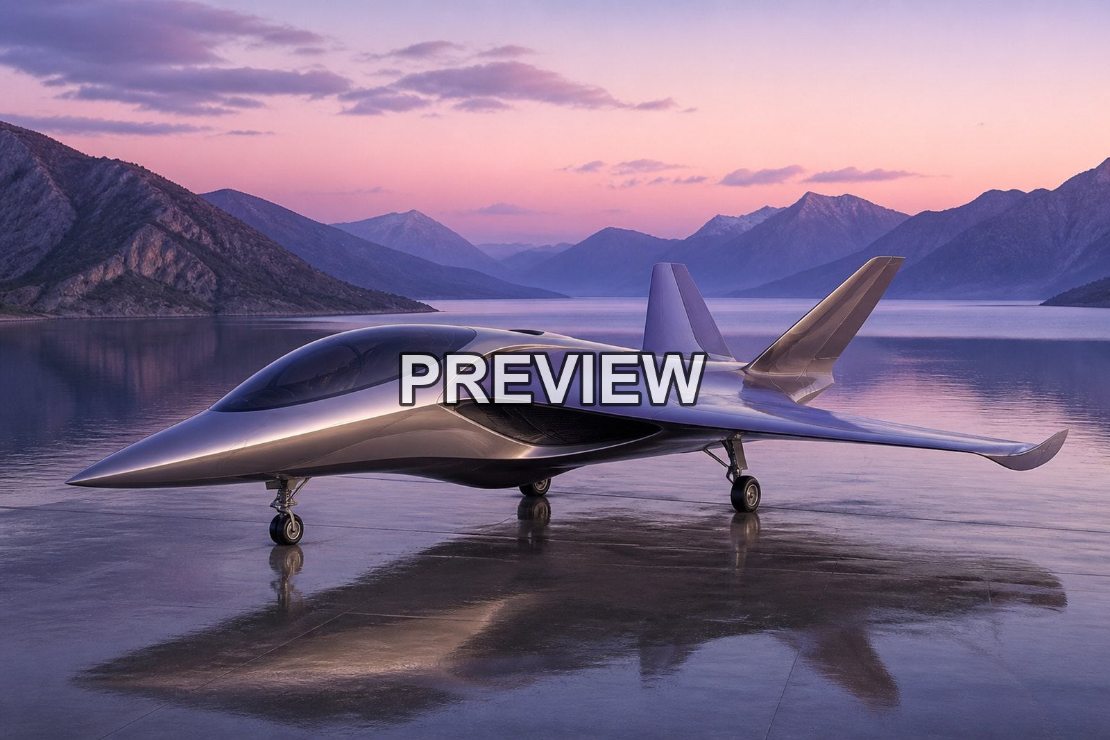 Unarmed Fighter Jet Concepts – 10 Desktop & Phone Wallpaper Bundle – preview 7