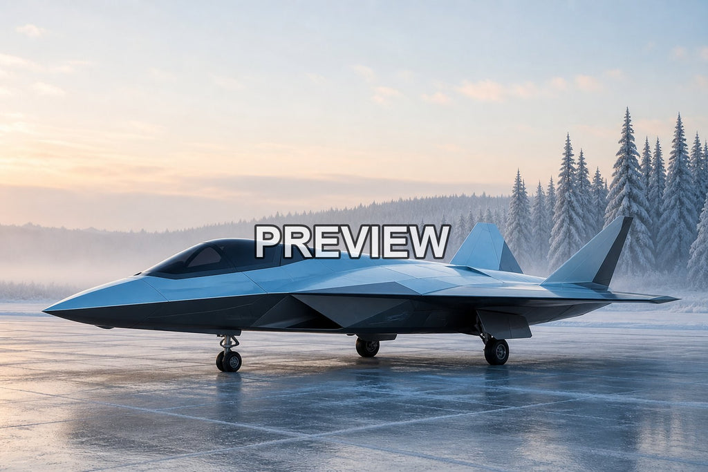Unarmed Fighter Jet Concepts – 10 Desktop & Phone Wallpaper Bundle – preview 8