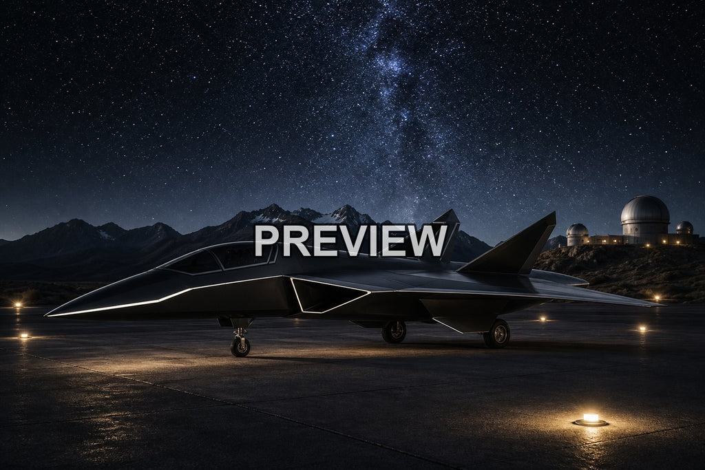 Unarmed Fighter Jet Concepts – 10 Desktop & Phone Wallpaper Bundle – preview 10