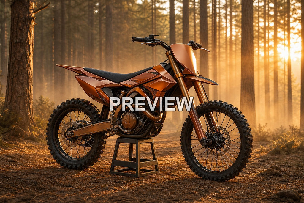 Motocross in the Forest – 10 Desktop & Phone Wallpaper Bundle – preview 3