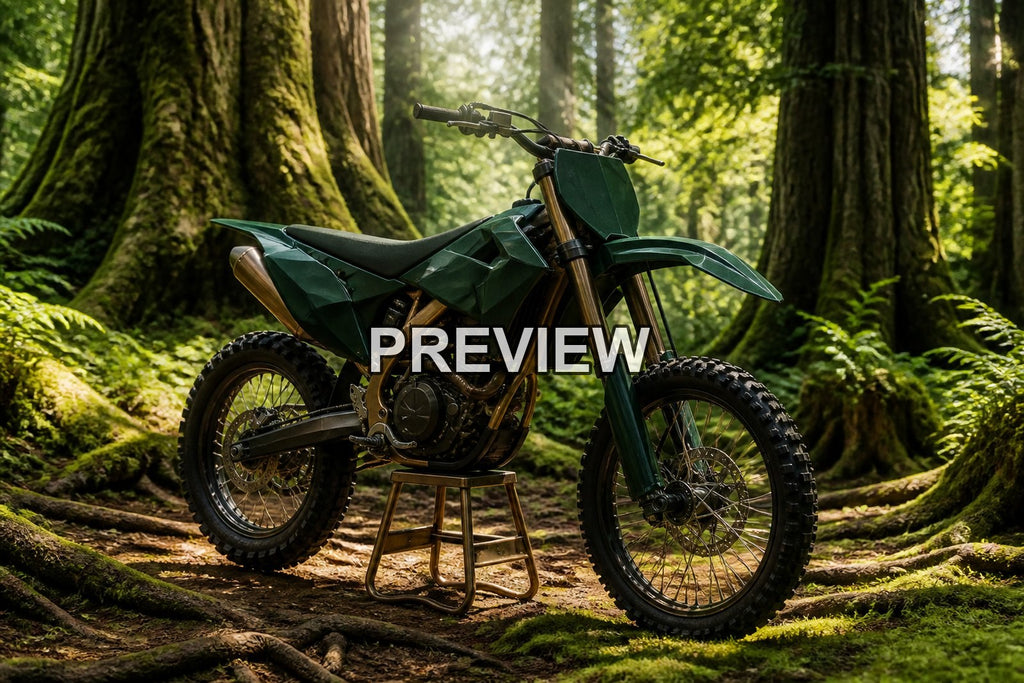 Motocross in the Forest – 10 Desktop & Phone Wallpaper Bundle – preview 5