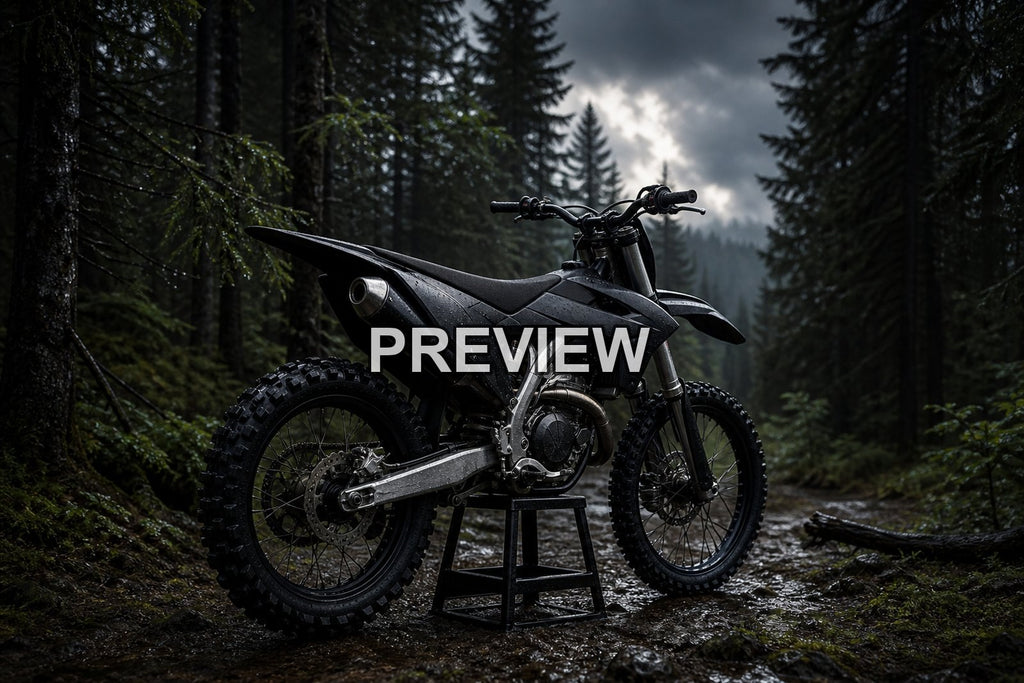 Motocross in the Forest – 10 Desktop & Phone Wallpaper Bundle – preview 6