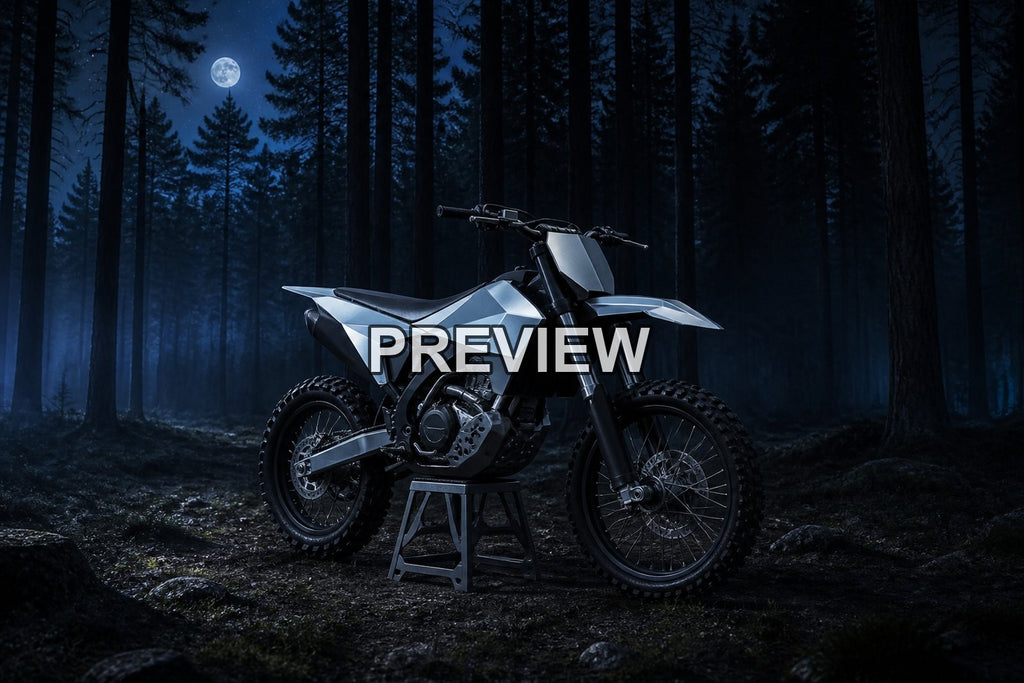 Motocross in the Forest – 10 Desktop & Phone Wallpaper Bundle – preview 8