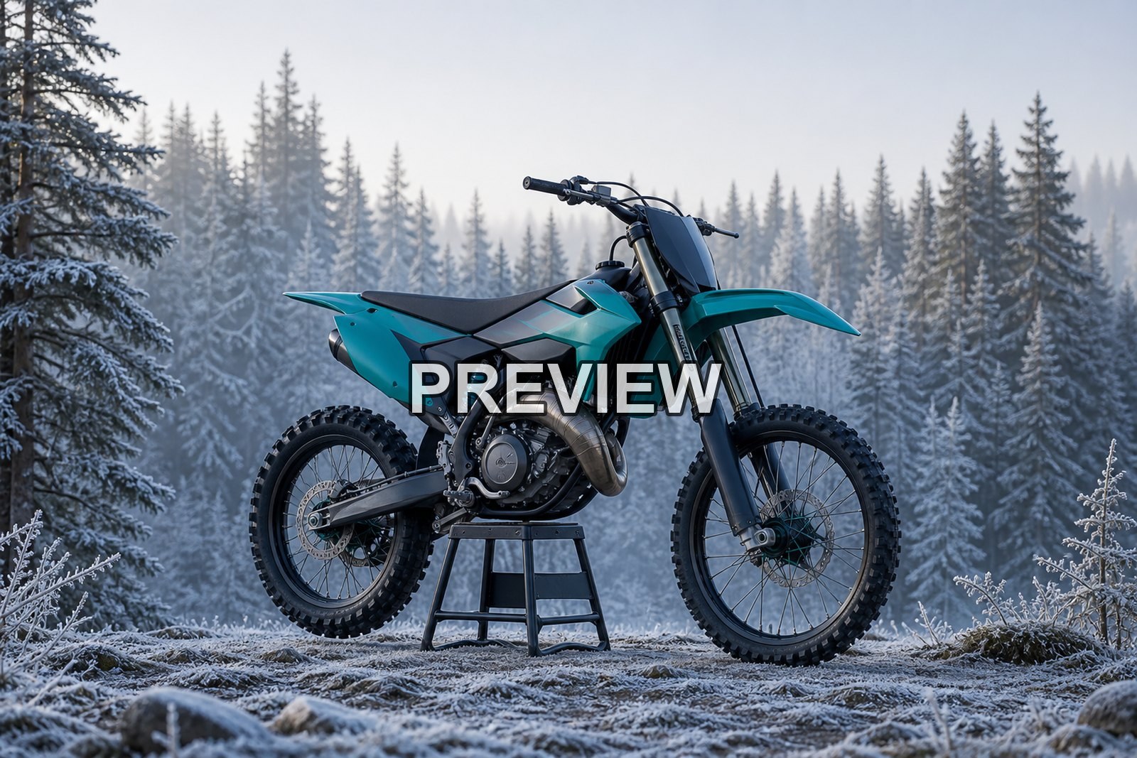 Motocross in the Forest – 10 Desktop & Phone Wallpaper Bundle – preview 10