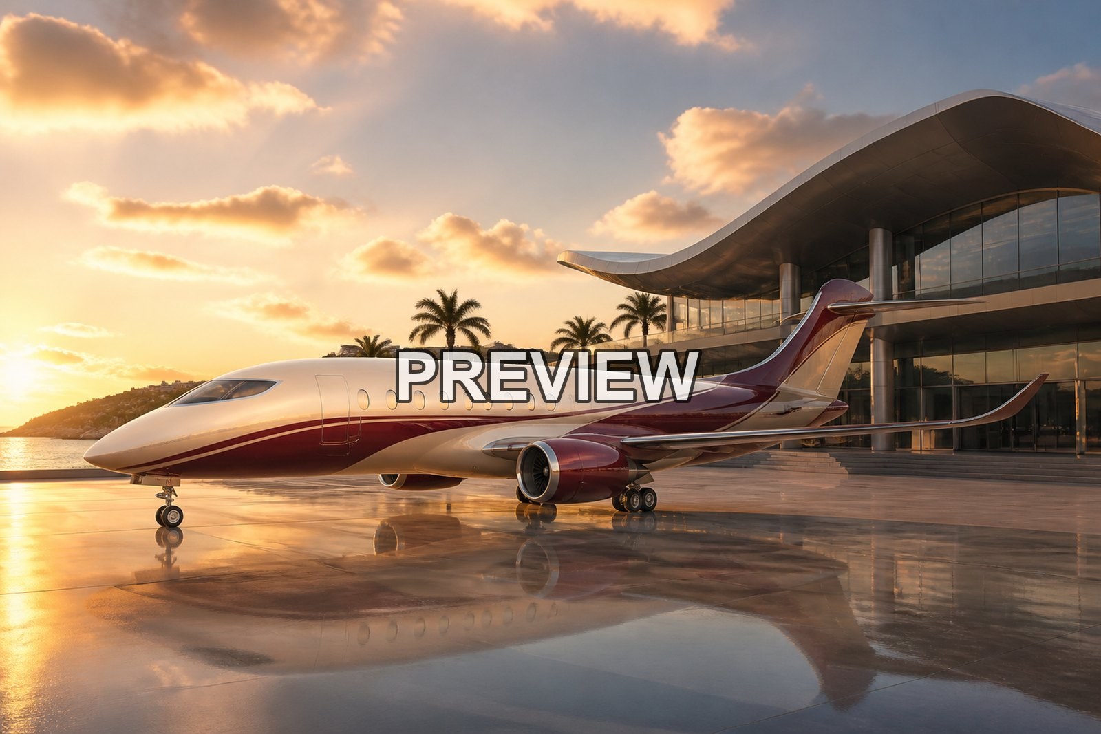 Fictional Passenger Planes – 10 Desktop & Phone Wallpaper Bundle – preview 1