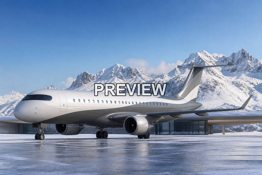 Fictional Passenger Planes – 10 Desktop & Phone Wallpaper Bundle – preview 2