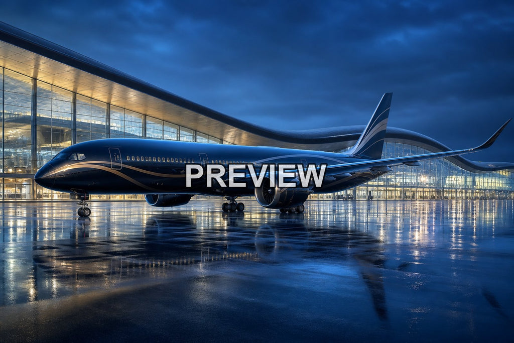 Fictional Passenger Planes – 10 Desktop & Phone Wallpaper Bundle – preview 4
