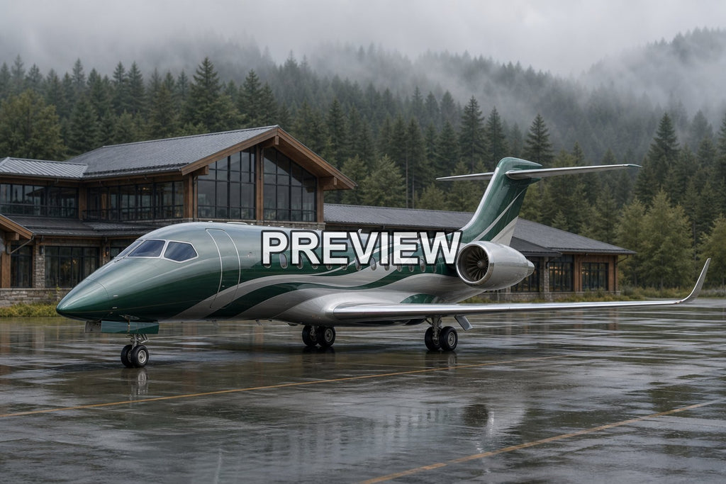 Fictional Passenger Planes – 10 Desktop & Phone Wallpaper Bundle – preview 6