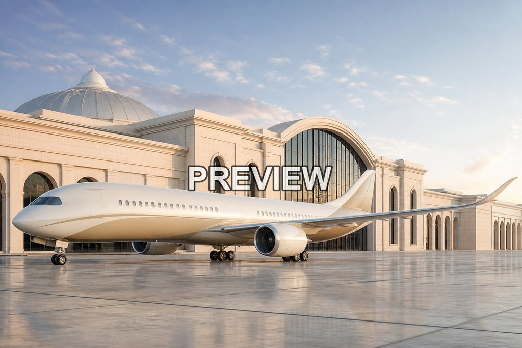 Fictional Passenger Planes – 10 Desktop & Phone Wallpaper Bundle – preview 10