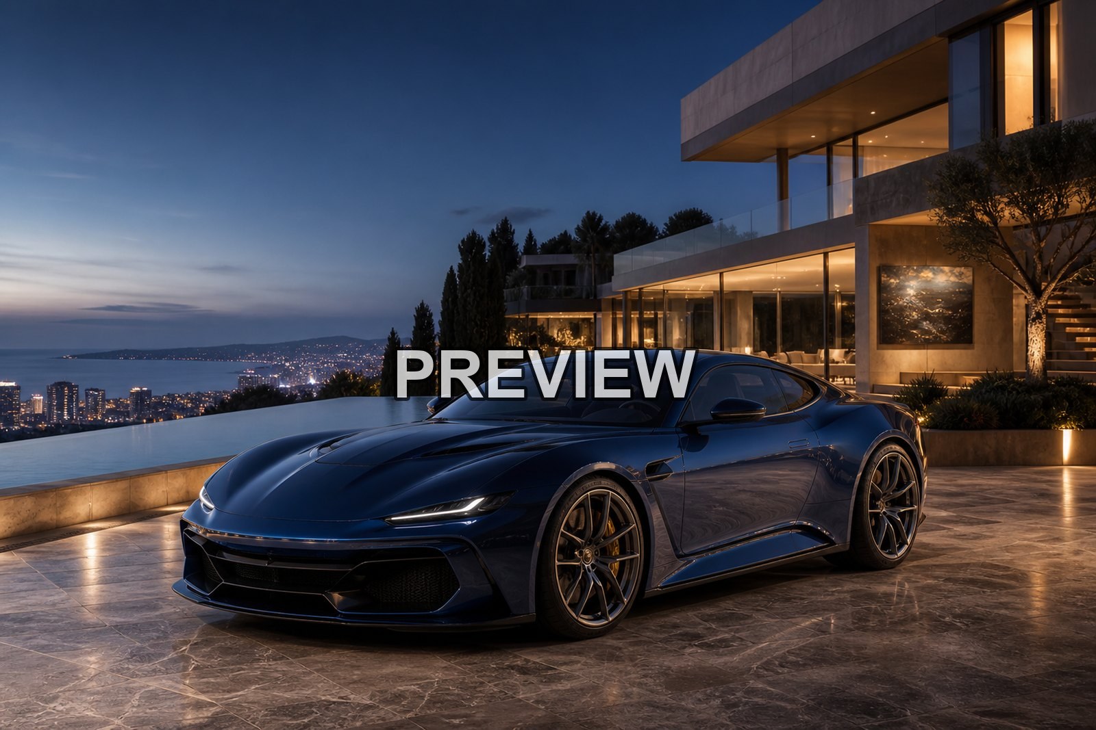 Luxury Sports Cars – 10 Desktop & Phone Wallpaper Bundle – preview 1