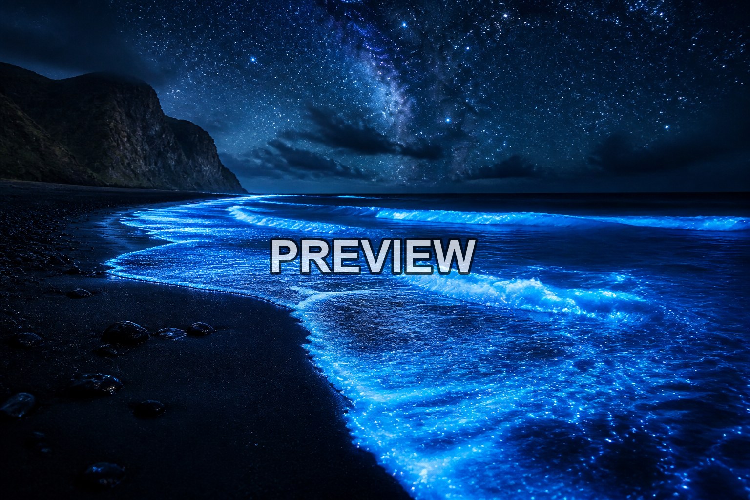 Bioluminescent Nature – 10 Desktop & Phone Wallpaper Bundle – preview 2