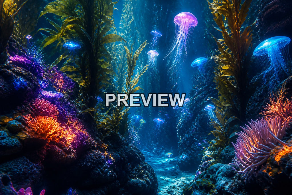 Bioluminescent Nature – 10 Desktop & Phone Wallpaper Bundle – preview 5