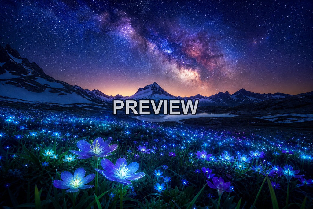Bioluminescent Nature – 10 Desktop & Phone Wallpaper Bundle – preview 6