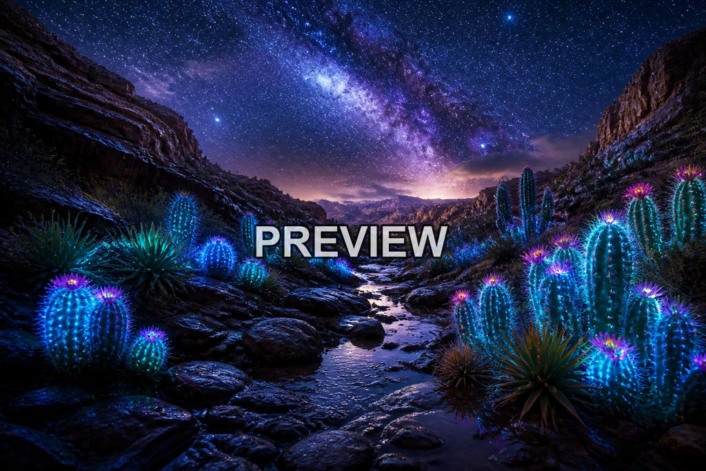 Bioluminescent Nature – 10 Desktop & Phone Wallpaper Bundle – preview 8