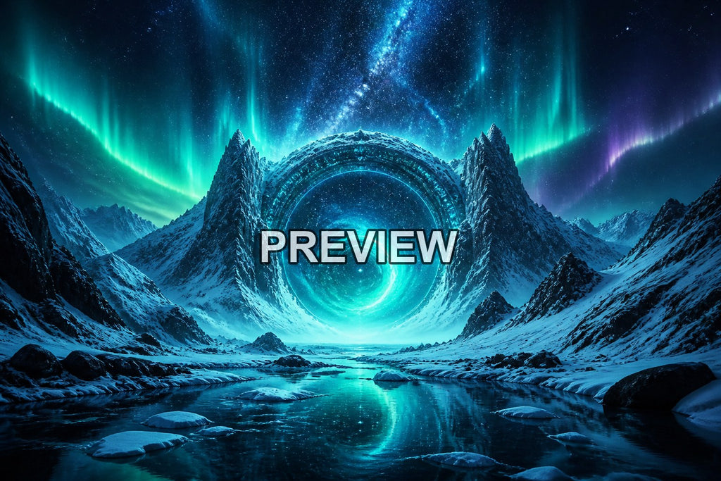 Cosmic Portals – 10 Desktop & Phone Wallpaper Bundle – preview 2