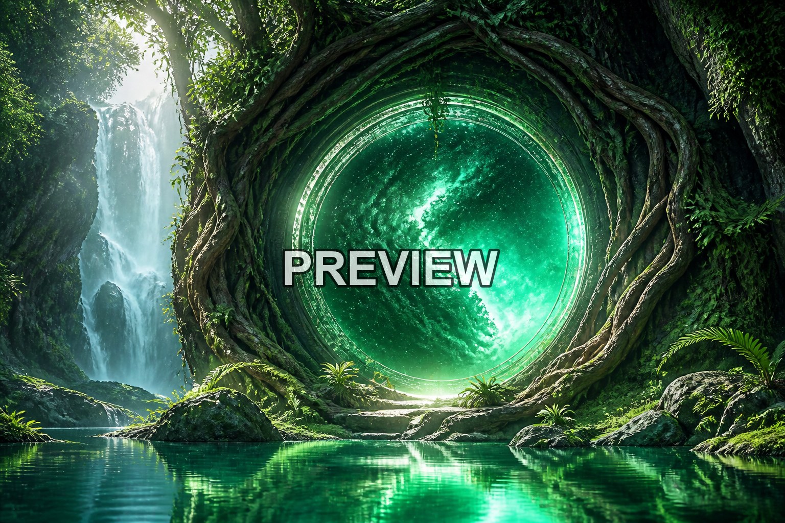 Cosmic Portals – 10 Desktop & Phone Wallpaper Bundle – preview 7