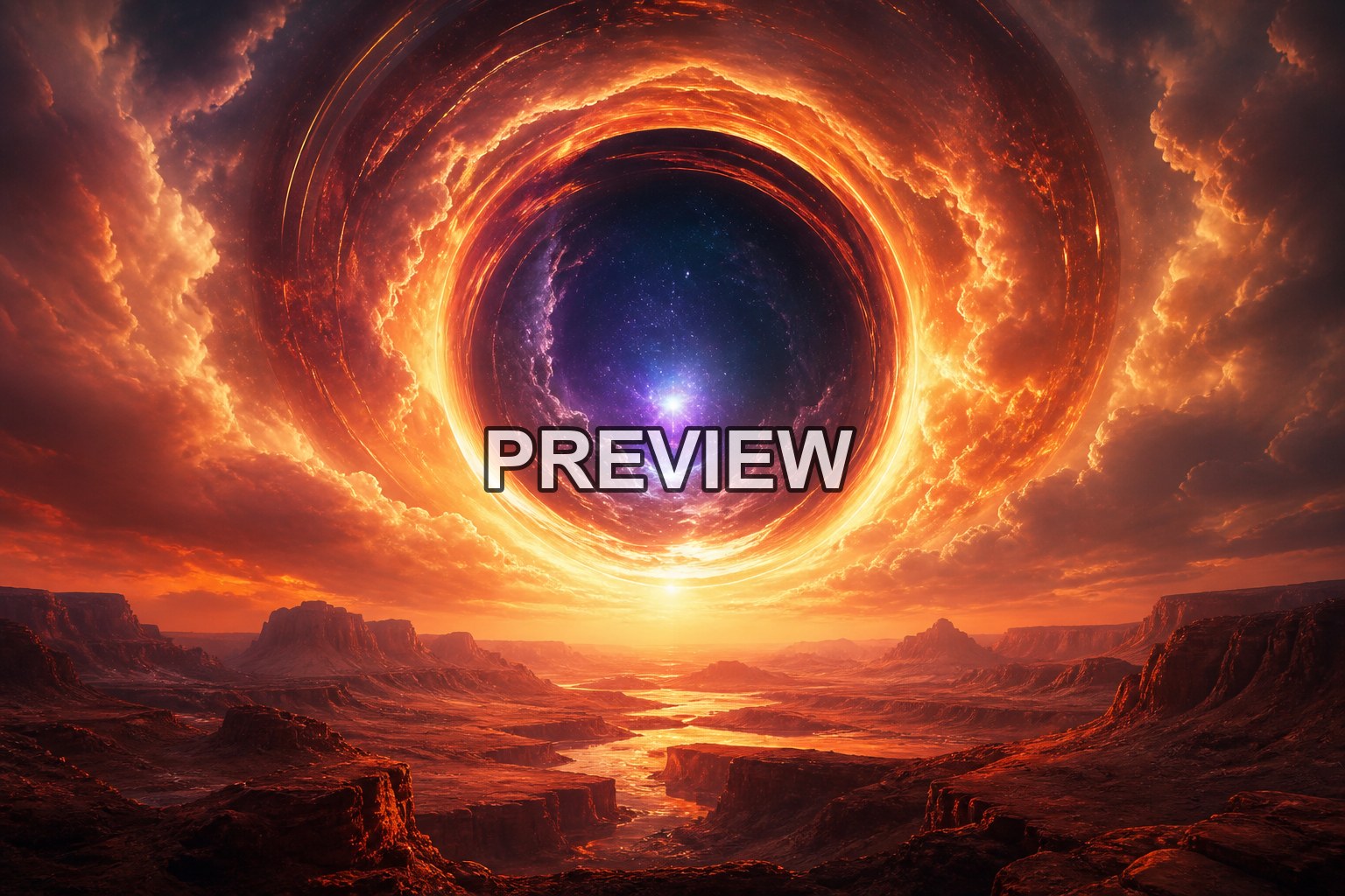 Cosmic Portals – 10 Desktop & Phone Wallpaper Bundle – preview 8