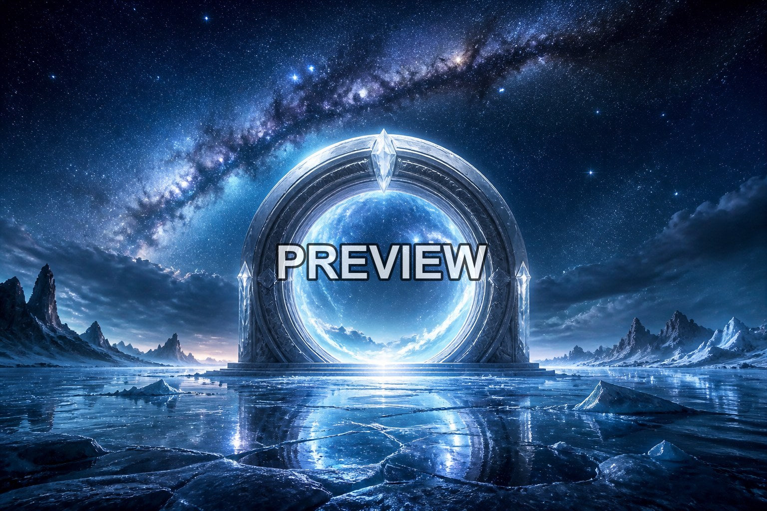 Cosmic Portals – 10 Desktop & Phone Wallpaper Bundle – preview 9