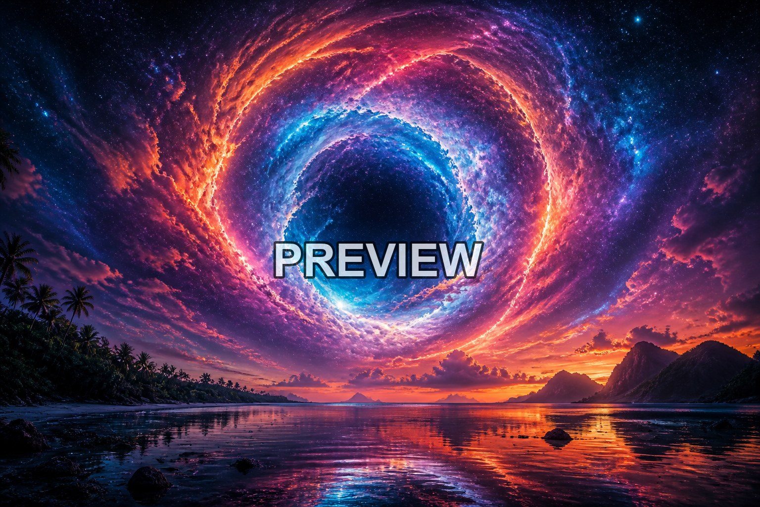 Cosmic Portals – 10 Desktop & Phone Wallpaper Bundle – preview 10
