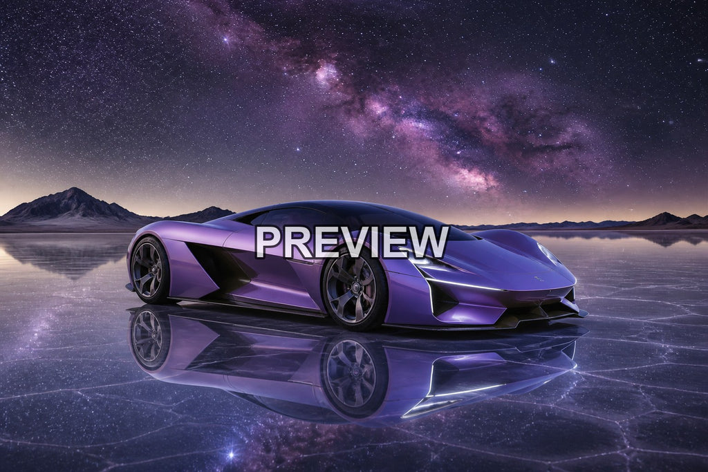 Supercars in a Futuristic City – 10 Desktop & Phone Wallpaper Bundle – preview 8